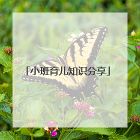 小班育儿知识分享