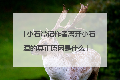 小石潭记作者离开小石潭的真正原因是什么