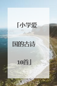 小学爱国的古诗10首
