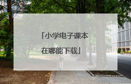 小学电子课本在哪能下载