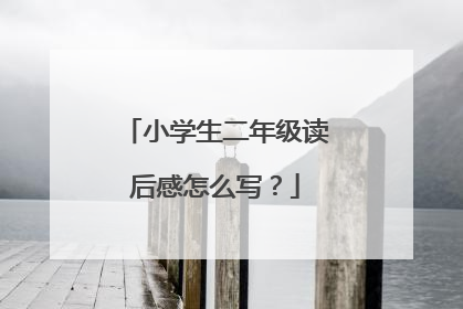 小学生二年级读后感怎么写？