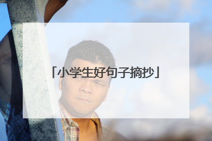 小学生好句子摘抄