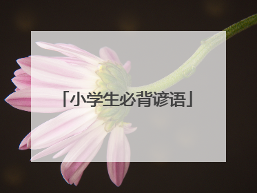 小学生必背谚语