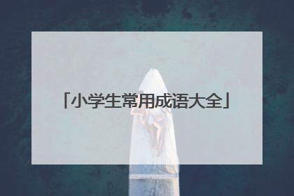 小学生常用成语大全