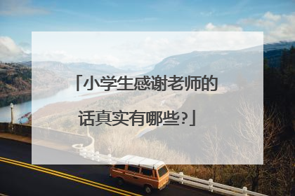 小学生感谢老师的话真实有哪些?