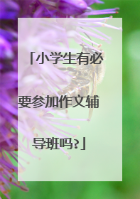 小学生有必要参加作文辅导班吗?