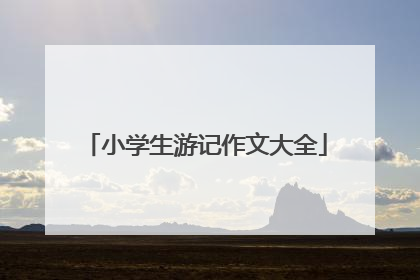 小学生游记作文大全