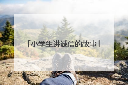小学生讲诚信的故事
