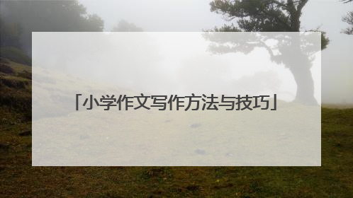 小学作文写作方法与技巧