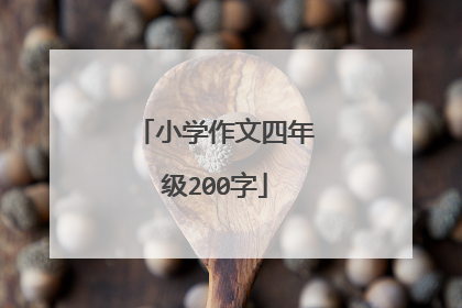 小学作文四年级200字