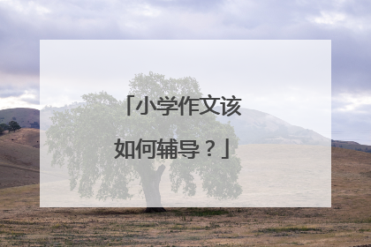 小学作文该如何辅导?