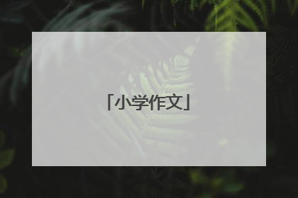 小学作文