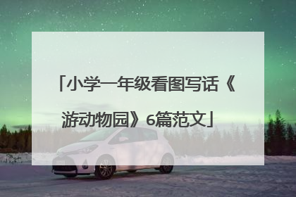 小学一年级看图写话《游动物园》6篇范文