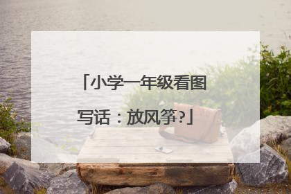 小学一年级看图写话：放风筝?