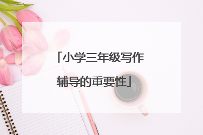 小学三年级写作辅导的重要性