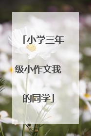 小学三年级小作文我的同学