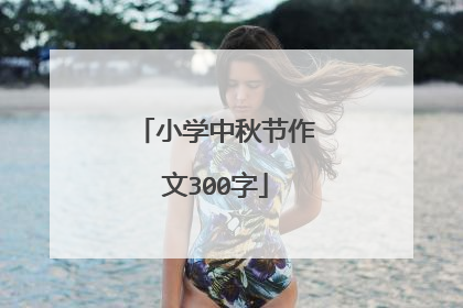 小学中秋节作文300字