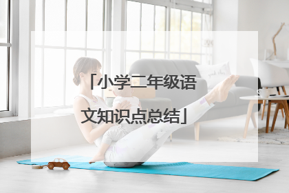 小学二年级语文知识点总结