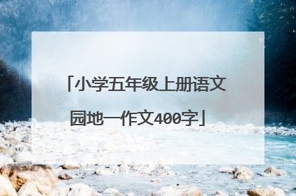小学五年级上册语文园地一作文400字