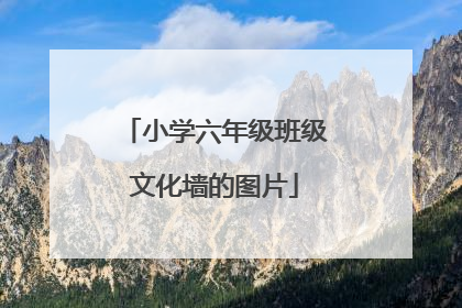小学六年级班级文化墙的图片