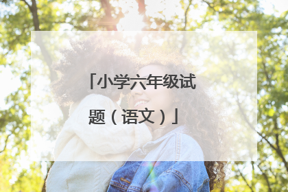 小学六年级试题（语文）