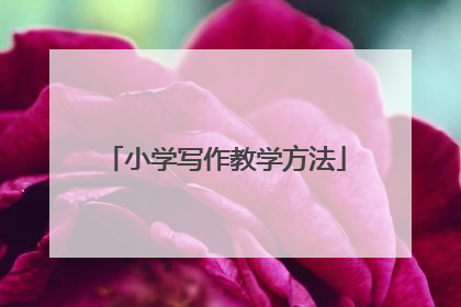小学写作教学方法
