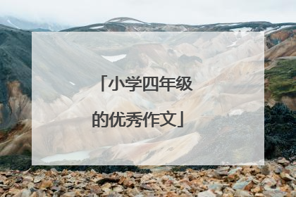 小学四年级的优秀作文