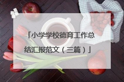 小学学校德育工作总结汇报范文（三篇）