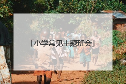 小学常见主题班会