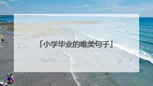 小学毕业的唯美句子