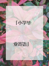 小学毕业寄语