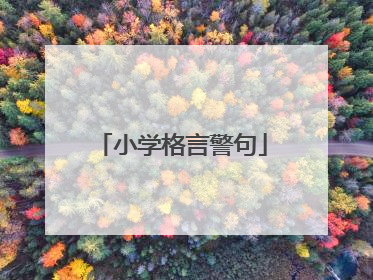 小学格言警句