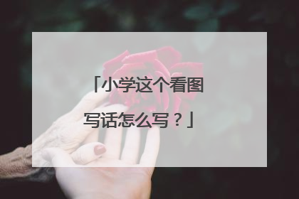 小学这个看图写话怎么写?