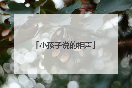 小孩子说的相声