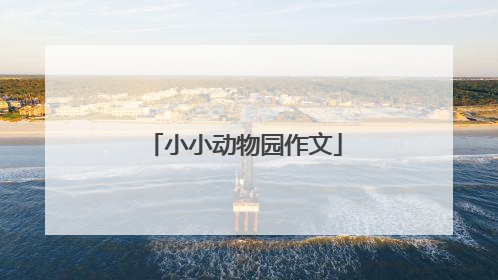 小小动物园作文