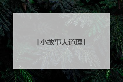 小故事大道理