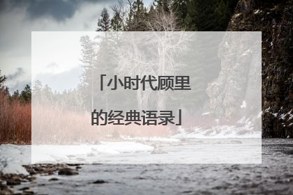 小时代顾里的经典语录