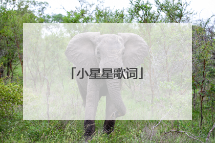 小星星歌词