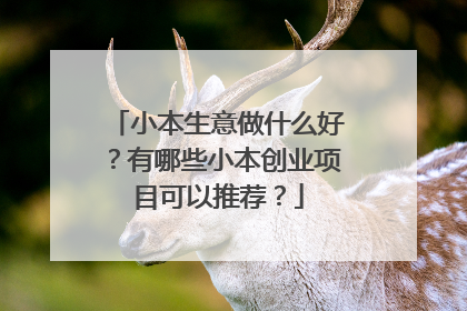 小本生意做什么好?有哪些小本创业项目可以推荐?