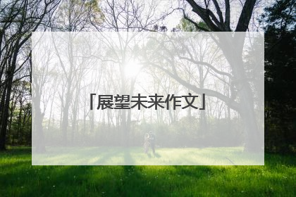 展望未来作文