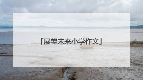 展望未来小学作文