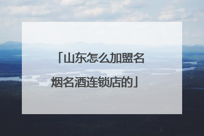 山东怎么加盟名烟名酒连锁店的