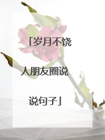 岁月不饶人朋友圈说说句子