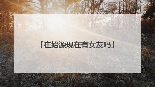 崔始源现在有女友吗