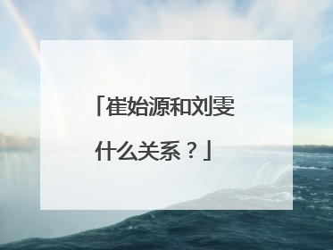 崔始源和刘雯什么关系?