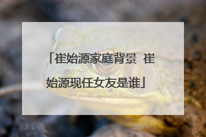 崔始源家庭背景 崔始源现任女友是谁