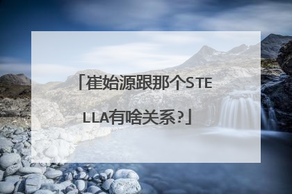 崔始源跟那个STELLA有啥关系?