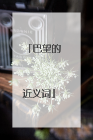 巴望的近义词