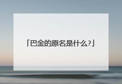 巴金的原名是什么?