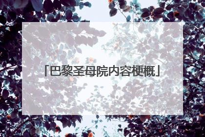 巴黎圣母院内容梗概